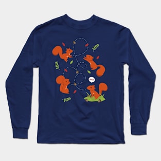 Feisty Squirrels Long Sleeve T-Shirt